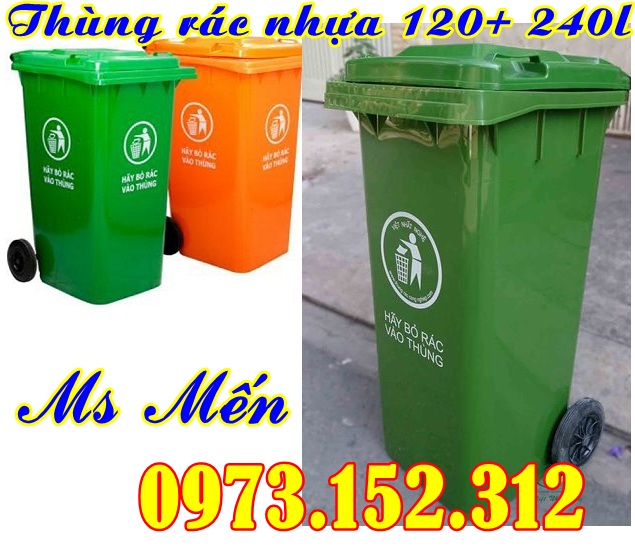 Thùng rác nhựa HDPE 120 lít và 240 lít