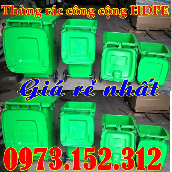 thùng  rác nhựa HDPE cao cấp