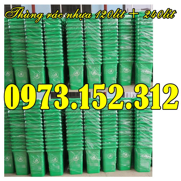 Thùng rác nhựa HDPE 240 lít giá rẻ