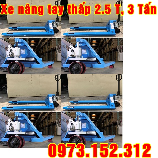 Xe nâng tay thấp 2.5 tấn, 3 tấn giá rẻ tại Bắc Ninh