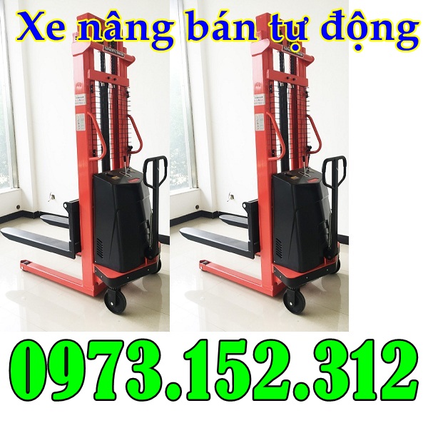 Xe nâng bán tự động 1.5 tấn cao 3.5m