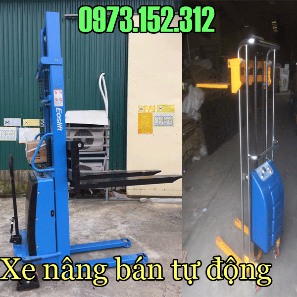 Xe nâng bán tự động 1.5 tấn hiệu Eoslift - Mỹ giá rẻ