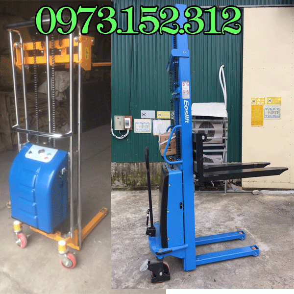 Xe nâng bán tự động mini 400 kg tiêu chuẩn Mỹ giá rẻ