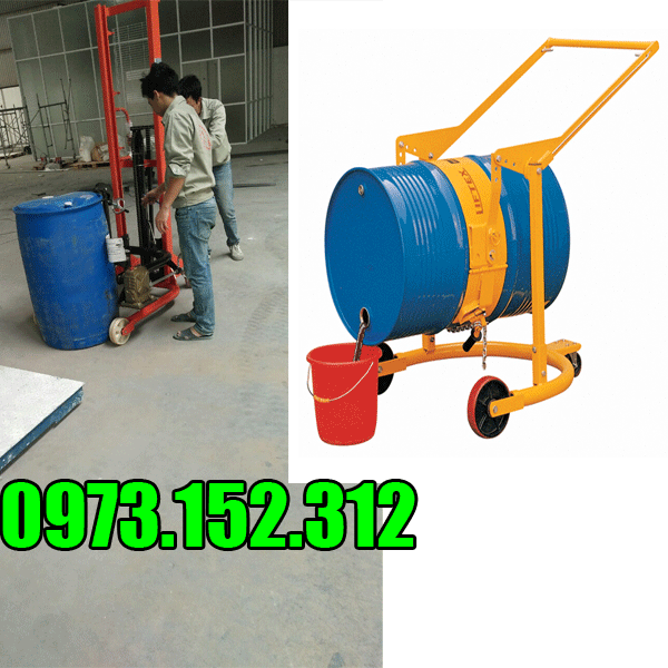 Xe kẹp phuy nhựa 250 kg 300 kg giá rẻ